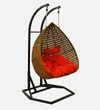 Zermatt Wicker Swing In Beige And Brown Color