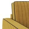 Apollo Neo  High Back 3 Seater  Fabric Sofa In Ochre Colour