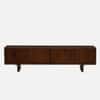 Solid Wood 4 Door Tv Cabinet  In Tubbeco Finish