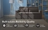 Camden 3 Seater Pull Out Sofa cum Bed In Smoke Grey Colour