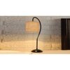 Beige Jute Curvy table lamp with Iron Base (SP08)