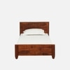 Rehan Solid Wood Single Size Bed