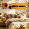 Modern Abstract Splatter Canvas Wall Art 12 x 46 Inch