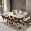 Paloma 8 Seater Pluto Spanish Ceramic Dining Table With Casey Dining Chairs