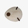 Sculpt Solid Wood Coffee Table in Brown Colour