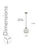 Sober Single Light Ceiling Pendant Light in Brushed Brass Finish With White Glass Shade