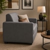 Serene 2 Seater Sofa In Leatherette Grey Color