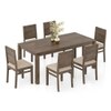 Atlas Solid Wood 6 Seater Dining Table with Atlas Dining chair Set