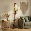 Andre Beige Jute Floor Lamp with Beige Jute Base