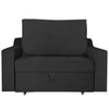 Step  Pull Out Sofa cum Bed  in Black Colour