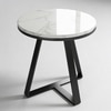 Black Metal Side Table in Black Colour