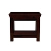 Simple Solid Wood Bedside Table in Walnut Finish