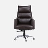 Martian Premium Leatherette Chair In Brown Colour