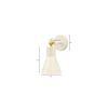 Liam Small White Wall Sconce