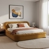 Casa Haven Relax King Size Bed in velvet With Engineered Hardwood Frame & Hydraulic Storage