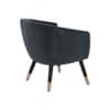 Scandinavian Deniz Lounge Chair Gold Finish