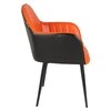 Adiko Leatherette Lounge Chair in Orange Colour