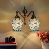 Devansh Metal Electric Wall Light in Multi Colour with Multi Shade Count of 2 Lights