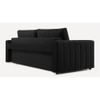 Beliss 3 Pull Out Sofa Cum Bed ith storage In Black Colour