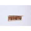 Wooden Wall Shelf with 3 Key Hooks in Natural Finish