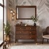 Saar Teak Wood Chest Of Drawers In Espresso Teak Finish