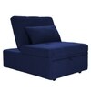 Evenie 1 Seater Pull Out Sofa cum Bed  in Navy Blue Colour