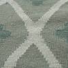 Jaipur Rugs Diamond Wool 6x9 Feet Medium Sea Green And Light Sea Mist Dhurrie Carpet