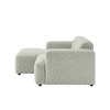 Sophisticated Wood Right Aligned 2-Seater With Upholstery Non Storage Sofa In Grey Colour