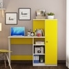 Marvel Study Table In Frosty White And Yellow