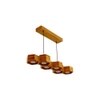 Hexa 36 Brown Wooden LED Hanging Lamp