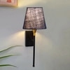 Devansh Metal Electric Wall Light in Black Colour with Blue Shade Count of 1 Light