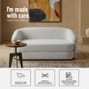 Elegantensemble Wood 2 Seater With Upholstery Non Storage Sofa In Grey Colour