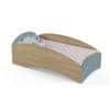 Loopy Loop Engineered Wood Bed in Blue Colour