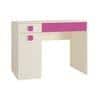Kristina Kids Study Desk with Shuttered Cabinet and 2 Drawers in Light Wood Barbie Pink Colour