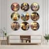 The Castle Decor Guru Nanak Dev Ji Wall Plates Set of 9 Spiritual Wall Art