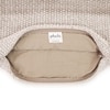 Ombre Moss Knit Pale Whisper Beige  And Ivory Cushion Cover 18X18 Inches