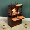D'Dass Multi Color Mdf and Sheesham Wooden Temple With Cabinet For Pooja