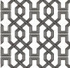 Lark Printed Infinity Grid Fabric Lounge Chair in White  Colour