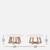 Hormi Series Round Coffee Table With White Stone Top