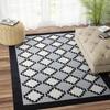 Imperial Knots Black and White Kilim Hand Woven Dhurrie 4x6 Feet