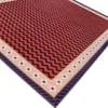 Jaipur Rugs Soft Chevron Wool 8x10 Feet Old Amethyst And Fiery Red Dhurrie Carpet