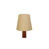 TallBoy Wooden Table Lamp with Brown Base and Premium White Fabric Lampshade