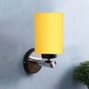 Devansh Metal Electric Wall Light in Yellow Colour with Yellow Shade Count of 1 Light