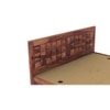 Brilliant Solid Wood Queen  Size Bed With Box Storage (Teak Finish)
