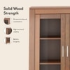 Carnegie Display Cabinet in Amber Walnut Finish
