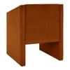 Shuntina Fabric Accent Chair in Orange Colour