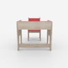 Topolino Toddler Activity Table & Chair in Oak and Red