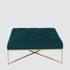 Ema Ottoman in Peacock Green Colour