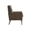 Leston Boucle Fabric Lounge Chair in Brown Colour