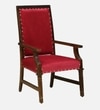 Pury Sheesham Wood Armchair In Provincial Teak Finish